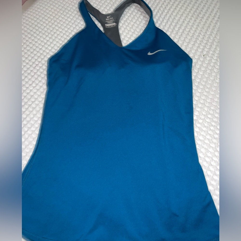 Nike Women's Teal Racerback Tank Top XS Dri-Fit